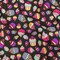 1 Yard Black and Pink Cupcakes Printed Stretch Cotton Denim 52’’ Width